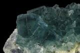Cubic, Blue-Green Fluorite Crystal Cluster - China #138075-2